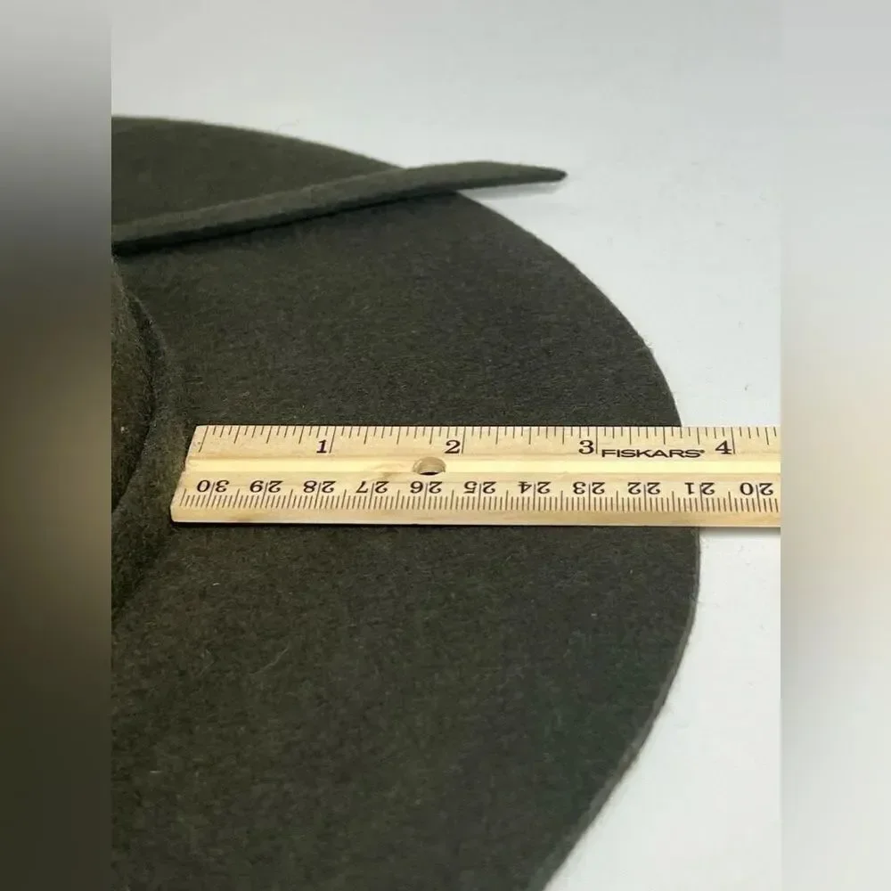 Wool Hat Green Khaki Size 57 cm